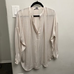 VINCE Cream Blouse Sz S